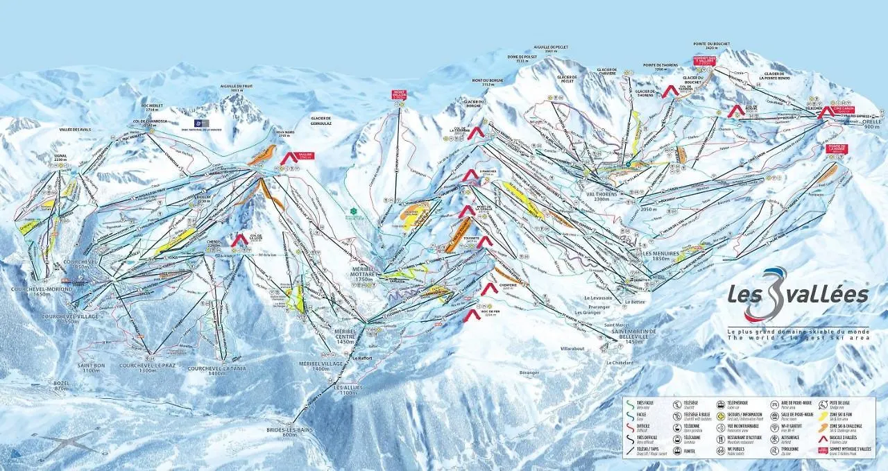 La Tania La Saboia Sleep 8 Private Sauna Lounge Dining 2 Bathrooms Kitchen 2 Balconies Ski In Out Apartment